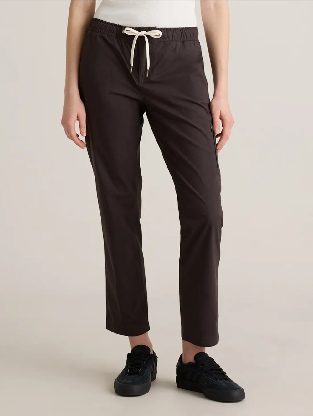 Quince Organic Stretch Ripstop Straight Pants Steel Medium